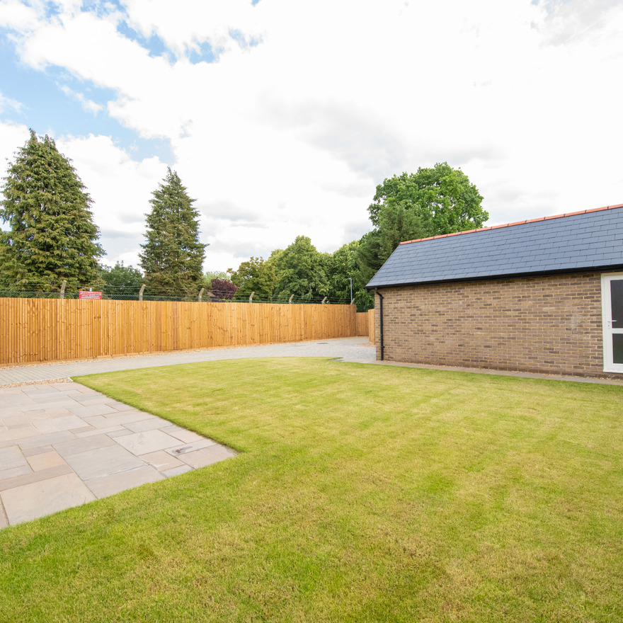 Plot 3 - Rear Garden & Garage